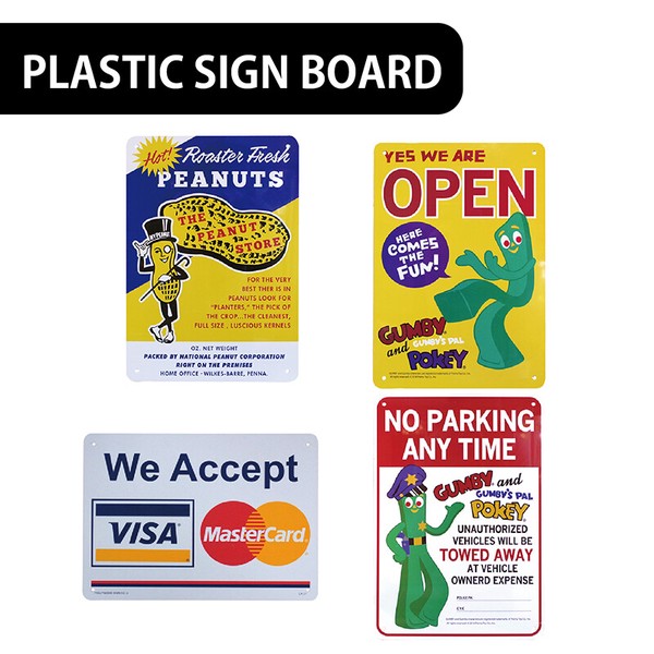 【懐かしの】AMERICAN プラスティックサインボード【GUMBY、PEANUTS他】 PLASIGN